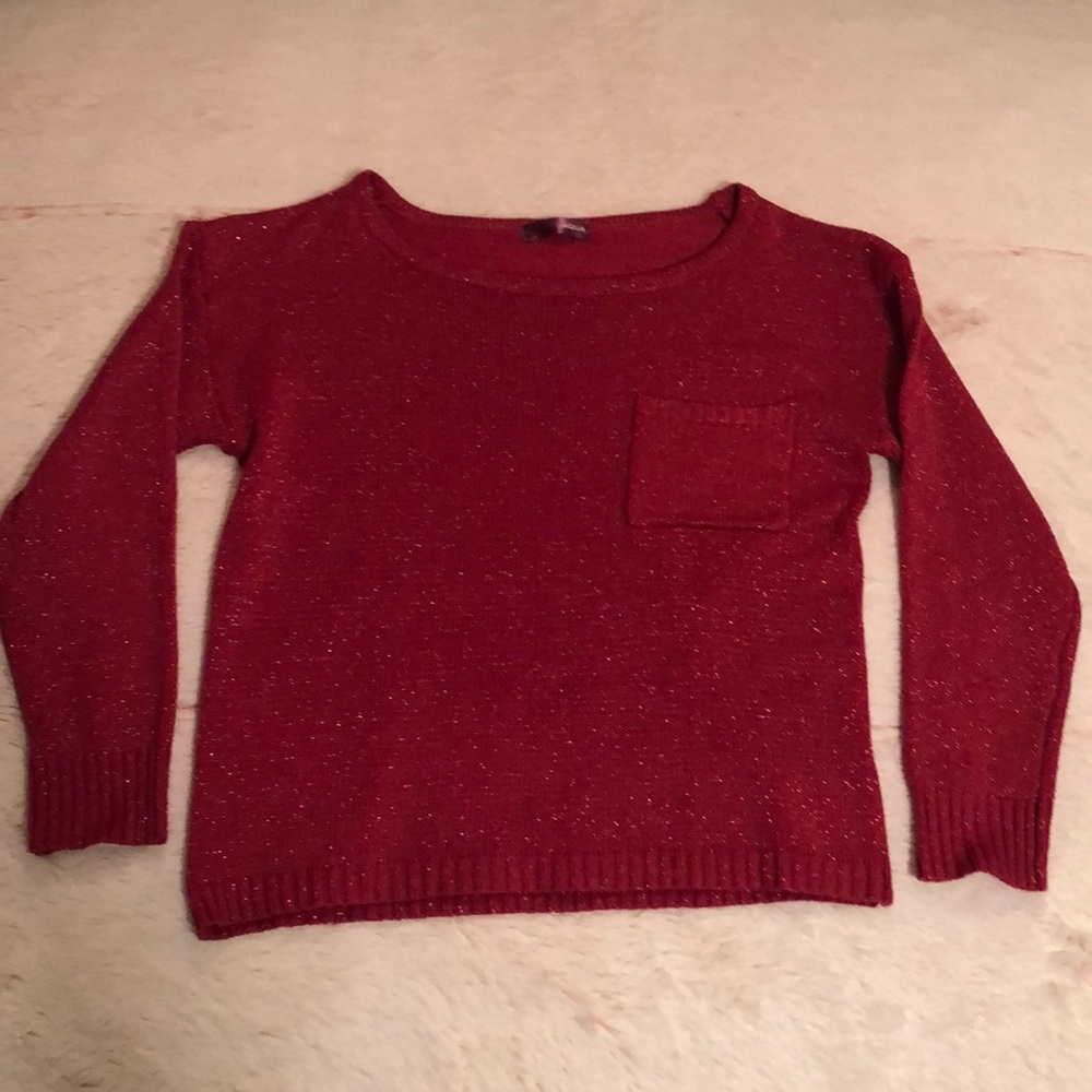 pink sparkly in season sweater